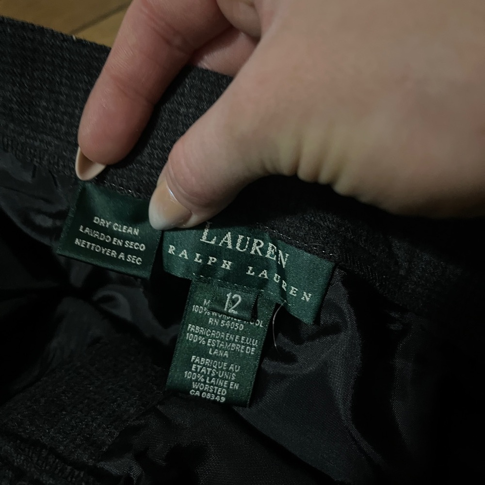 Lauren by Ralph Lauren Black Textured Trousers - Picture 2 of 4